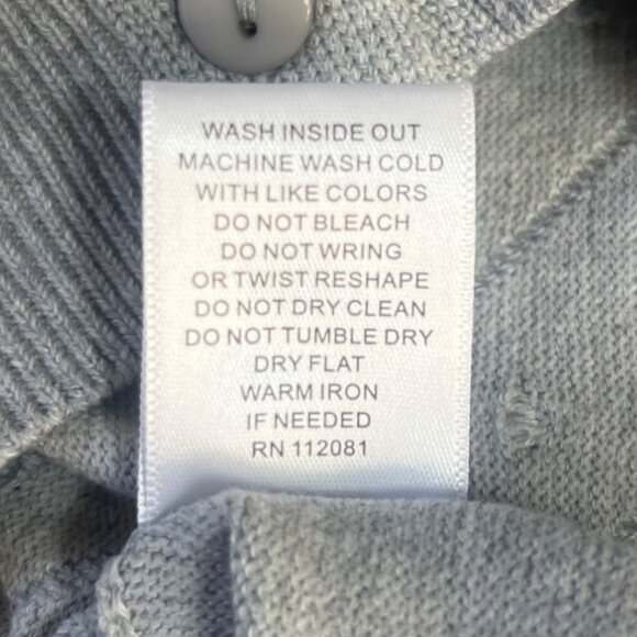 Blu Dahlia Cardigan Sweater Womens Medium Gray New WOT Button Front - Picture 7 of 7